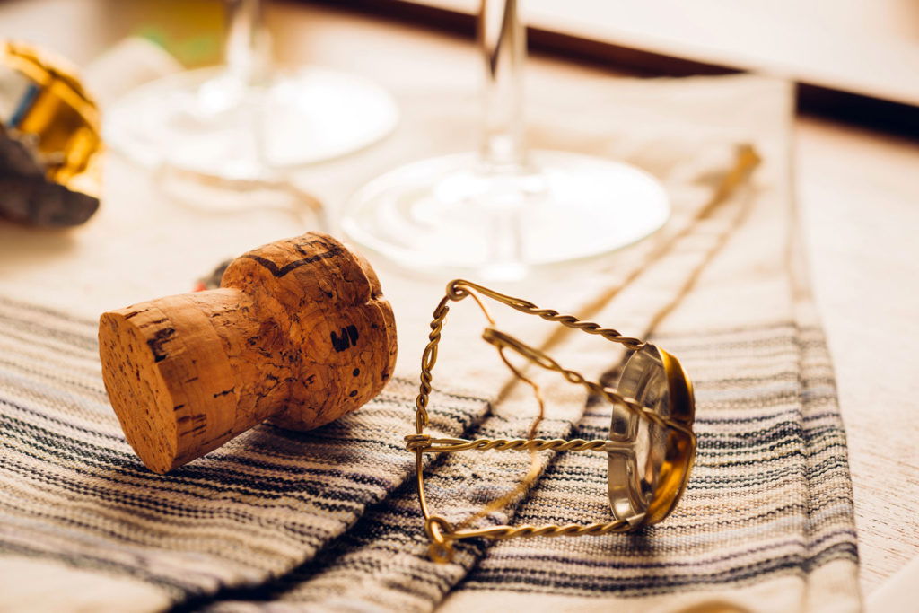 Tappo in sughero della bottiglia di Prosecco Personalizzato